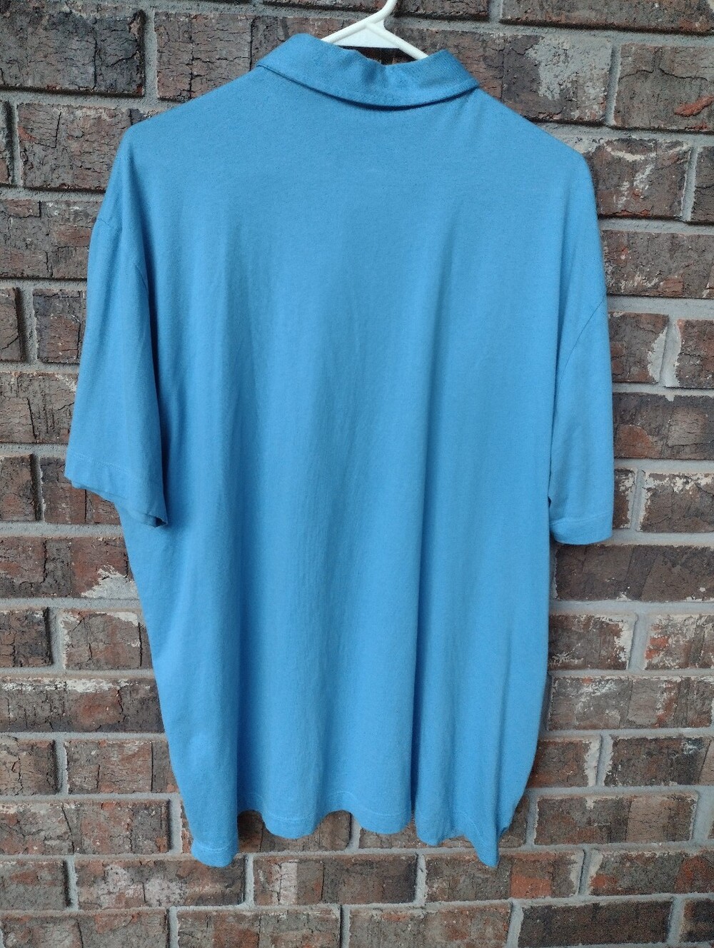 Patagonia Men's Blue Organic Cotton Short Sleeve Trout Logo Polo Shirt Size XL - Picture 4 of 6